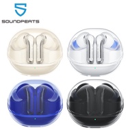 SoundPEATS Clear Bluetooth 5.3 Eabuds Dual-mic Headphones Game Mode