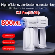 【800ML】Nano Spray Gun K5 K6X YJ-05 Wireless Handheld Portable Disinfection Sprayer Mechine Mite Removal Air Purificati
