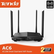 TENDA AC6 WiFi ROUTER DUAL - BAND ADVANCED AC1200
