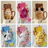 Casing Oppo A56 5G Casing OPPO A55 5G Casing Compatible with Hand pasted Cute plush doll Soft Phone 