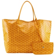 กระเป๋าถือ Goyard Saint Louis GM ทำจากผ้าแคนวาสเคลือบ PVC ผลิตในฝรั่งเศส สีเหลือง กระเป๋าสะพายไหล่/ก