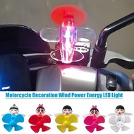 Cute Led Wind-powered Aircraft Glowing Mini Plane Wind Airplane For Motorcycle Electric U5f0