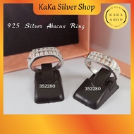 Original 925 Silver Cutting Abacus Ring For Women (352280) | Cincin Perempuan Sempoa Perak 925 | Ready Stock