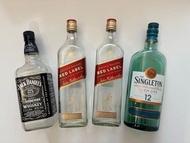 Johnnie Walker Red Black LabelSingleton glen ord 12 Jack Daniels old times Jennessee sour mash whisk