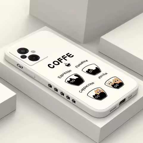 Coffee Cute Cat Phone Case For Xiaomi Poco F7 X7 M6 X6 F6 M5 M5S F5 X5 F4 X4 M4 F3 M3 X3 Pro Ultra 4