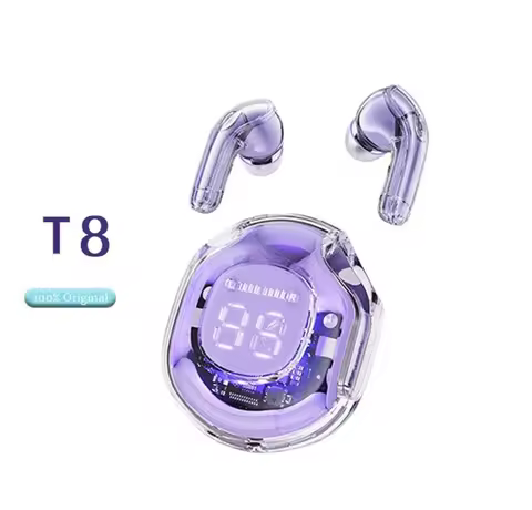 Acefast T8 Wireless Bluetooth Earphone Transparent Tws Noise Reduction Led Display Earbuds Tws ANC S