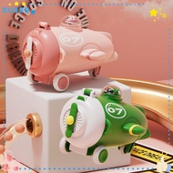 SUSSG Water Bottle, Cute Aircraft Shape 550ml Large Capacity Children's Straw Water Cup, Outdoor Por