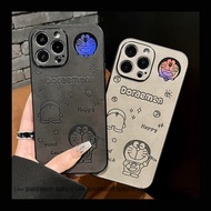 Leather Laser Doraemon Doraemon Doraemon Shock-resistant Phone Case Suitable for iPhone 17 16 15 14 