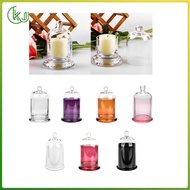 [Wishshopeelxl] Cloche Candle Holder Cover Candle Jar Cup for Plants
