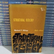 ORIGINAL BOOK - STRUCTURAL GEOLOGY BY MARLAND P BILLINGS