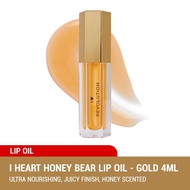 REVOLUTION I Heart Revolution Honey Bear Lip Oil  Gold 4ML - Ultra Nourishing Juicy Finish Honey Sce