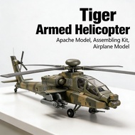 Model Tank Apache Model Helicopter Assembling Tiger Armed Airplane Model Assembling Apache