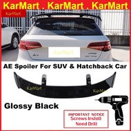 AE Style Car Rear Spoiler Glossy Black For SUV & Hatchback Car Rear Roof Spoiler Rear Boot Wing Mazd
