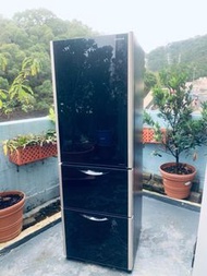 雪櫃 HITACHI 日立 R-SG38FPH (黑影玻璃面) JIS 容量 : 375公升 可自動制冰 大容量 多門雪櫃 #二手電器 貨到付款