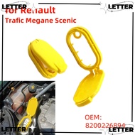 LET Wiper Washer Fluid Cover, Plastic 8200226894 Wiper Washer Fluid Lid, Auto Accessories Yellow Wiper Washer Fluid Cap for Renault Tracic Megane Scenic