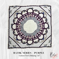 Tudung Bawal | Batik Series (Purple)