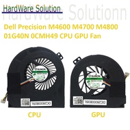 Dell Precision M4600 M4700 M4800 Series DC2800B2SL DC2800B3SL 01G40N 0CMH49 Laptop CPU  GPU Cooling 