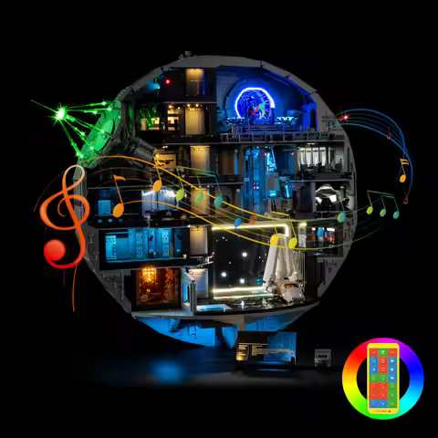 (No Model, Only Light)Led Light Kit Compatible With 75419 Wars Death Star Building Blocks Bricks DIY