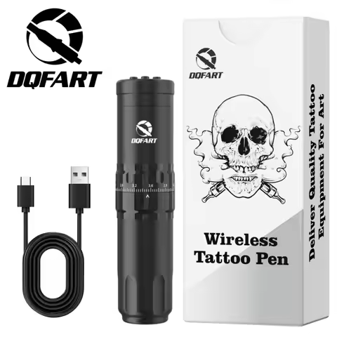DQFART T1Pro 13cm 1500mAh Warking 5-6hrs Rotation Adjustment Refinement Electric Wireless Tattoo Mac