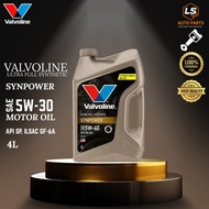 VALVOLINE ULTRA FULL SYNTHETIC SYNPOWER 5W - 30 ( 4L ) MOTOR OIL