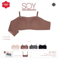 Sorex Bra Without Wire Foam Hook 4 Cup B Seamless Strapless SOY Bra (Stick On You) Daily Bra