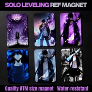 SOLO LEVELING Ref Magnet | Version 2 | Anime | Souvenir ATM Size | Waterproof, Scratch Proof &