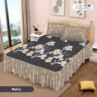 Sprei Rumbai Lady Rose King 180X200 Corak Malva