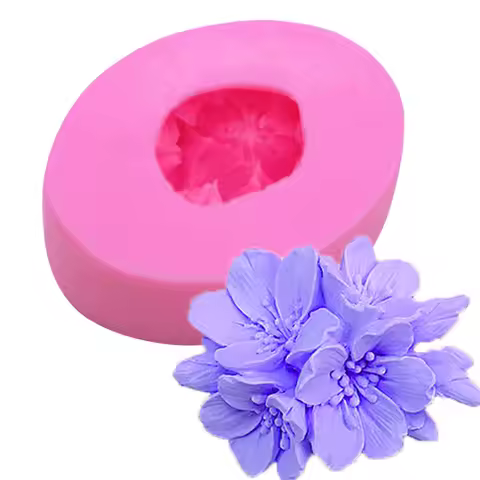 Silicone Soap Mold for Making Rose Flower Fondant 3d DIY Form Handmade Cake Decorating Sugarcraft Mo