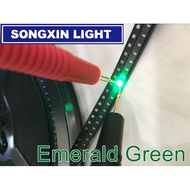 100pcs SMD 0603 LED Diode Light-emitting-diodes Emerald Green Esmeralda Verde 0603 SMD LED Diodo Bri