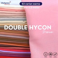 Bahan Kain Pollycotton Double Hycon Chiffon Sifon Fine Finne Polycotton Vinne Vine Potton Bella Squa