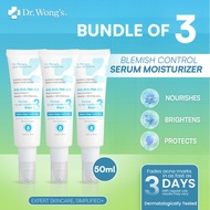 Dr. Wong's Acne Free System - Blemish Control Serum Moisturizer 50ml [Bundle of 3]