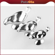 PETSOLA Gravy Boat Steak Sauce Pourer Dressing Boat Stainless Steel Tool Silver 3oz/5oz/8oz