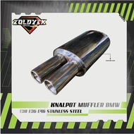 MUFFLER EXHAUST bmw E30 E36 E46 STAINLESS STEEL