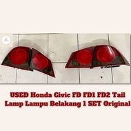 USED Original Honda Civic FD FD1 FD2 Tail Lamp Lampu Belakang 1 SET