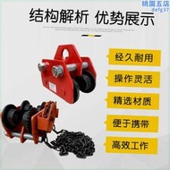 手推手拉跑車0.5/1/2噸工字鋼滑車起重滑輪手拉電動吊車單軌 恆牛