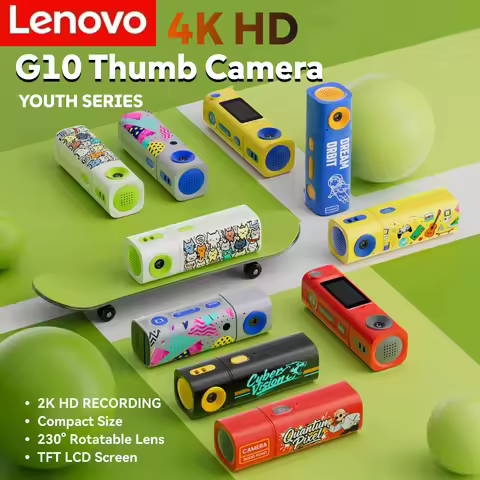 Lenovo G10 Thumb Camera Mini Lipstick Series 2K HD Portable Sports Camcorder for Students Outdoor Ph