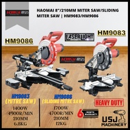 HOMAI 8"/210mm 1400W/1700W Miter Saw/Sliding Miter Saw with Laser Light HM9083/HM9086 - 6 Months War