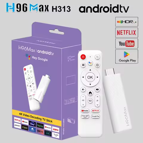 Android 14 ATV Smart TV Stick Support 4K Video 4K@60fps BT5.0 WiFi6 Allwinner H313 Quad Core Google 