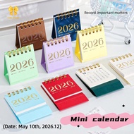 [Chuffed-t] 2026 Small Desk Calendar Desktop Ornament Calendar Book Creative Simple Planner Desktop 