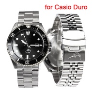 Stainless Steel Metal Strap for Casio Duro MDV-107-1A MDV-106 Marlin 22mm Replacement Men Diving Cur
