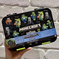 Australia smiggle Minecraft Student Lunch Box+Meal Pack Combination Large Capacity Lunch Box Fruit Box
