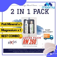 [ Best Combo Pack ] Maamy Mineral Essence - 2 in 1 Pack (1 botol Mineral Essence 100ml dan 1 botol P
