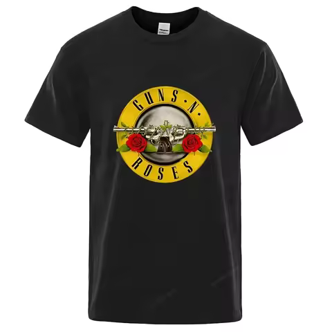 Guns N Roses T Shirt Cotton Hard Rock Band Men And Women Te Hip Hop Clothing Music Free Shipping 801