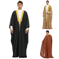 Mens Robe Muslim Kimono Dishdasha Modest Islamic Dubai Saudi Abayas Prayer Uniform Abaya Kaftan Rama