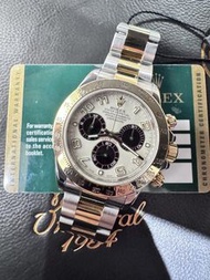🌈🌈新返貨啦🌈🌈Rolex Daytona 116523🐻‍❄️原裝白熊貓面操兵字 14年出世卡 連原裝Rolex金鋼帶🐻‍❄️C1924（廣華街店）
