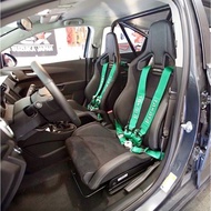 Belt Takata 3' inch 4 Point Racing Harness Green / Seat Belt Quick Release Lock / Bride Recaro Sparco Sscus RS SAGA
