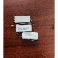 5W 0.33Ohm 0.33 Ohm Ceramic Lime Resistor
