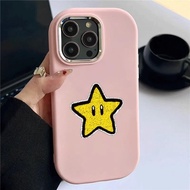 Case hp For IQOO U5x Z7i Z9 5G Z9X 5G Soft Silicon Simple Star Silver Chrome Lens Kesing