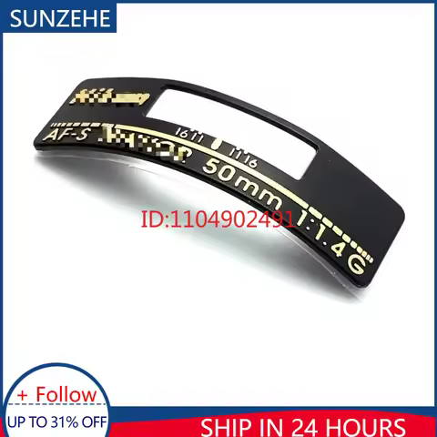 New Original High Quality for Nikon AF-S 50 mm / 1:1.4 / 50-1.4 Lens LOGO Nameplate Label Tag Camera