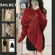 Fall Winter Women's Casual High Collar Batwing Sweater